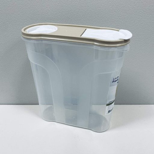 Ємність для сипучих Dunya Plastik 24,5х19,5х7 см 2,9 л Біло-бежевий 30314 (23258) (2118901)