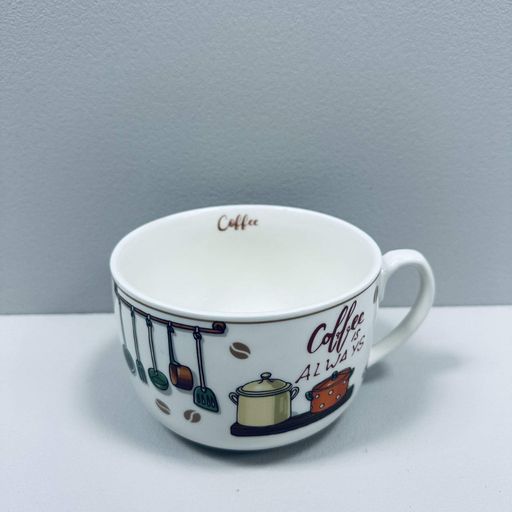 Чашка порцелянова S&T 3186 Coffee is always 650 мл 12,2x9 см 23275 (2118905)