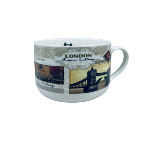 Чашка порцелянова S&T 3187 London 700 мл 12.8x9 см 23286 (2118914)