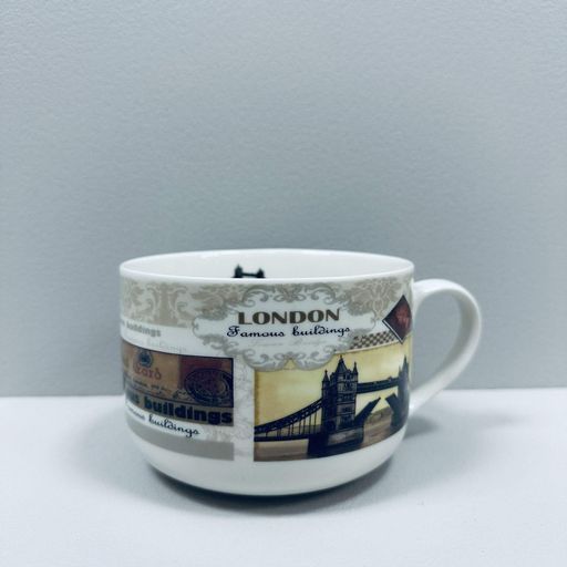 Чашка порцелянова S&T 3187 London 700 мл 12.8x9 см 23286 (2118914)
