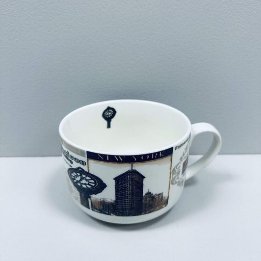 Чашка порцелянова S&T 3187 New York 700 мл 12.8x9 см 23287 (2118915)