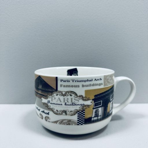 Чашка порцелянова S&T 3187 Paris 700 мл 12.8x9 см (2118917)