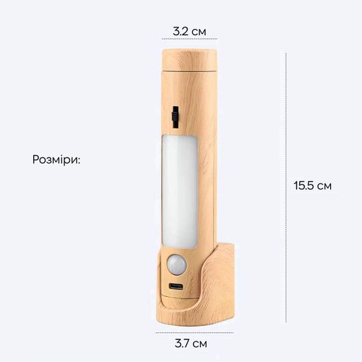Світильник нічник з акумулятором та датчиком руху Inspire FN-9 4W 4000К 5V USB (2119017)