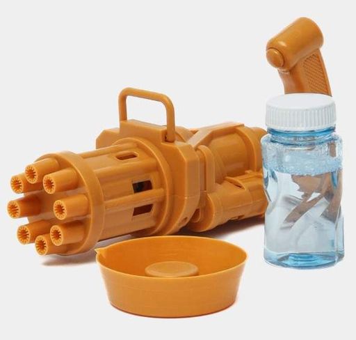 Іграшка кулемет OPT-TOP Gatling Electric Bubble Gun 20 см Жовтий (2104618371) (2119060)