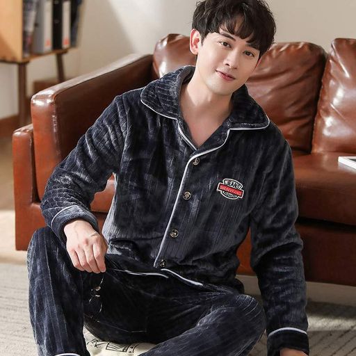 Комплект чоловічої піжами No Brand CK-206 Dark Gray 2XL (2119126)