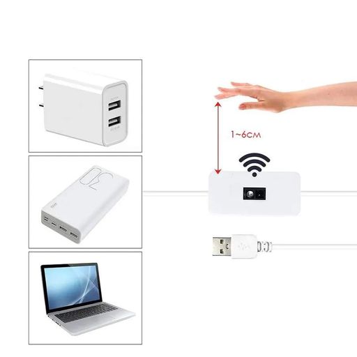 Світлодіодна стрічка з датчиком руху Inspire USB 5V 8W 2 m 120 LED 6000К Холодний (Ins-6000-2m) (2119156)