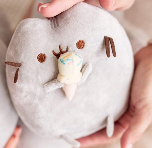 Комплект 2Life М'яка іграшка Pusheen cat 12х15 см та Набір 5 шт багаторазових наклейок v-12320 (2119214)