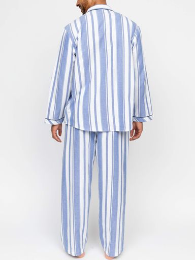 Піжама чоловіча Cyberjammies Alpes 3092-3093 XL Блакитно-білий (5051877573239) (2119270)