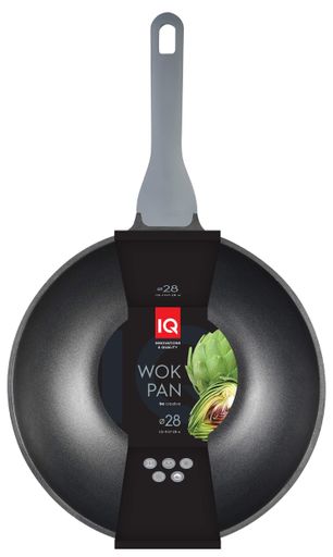 Сковорода WOK IQ Be Creative 28 см Чорний (6964856) (2119306)