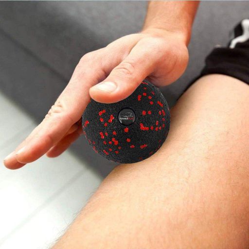 Масажний м'яч PowerPlay PP-4350 Epp Massage Ball 8 см Чорно-червоний (2119310)
