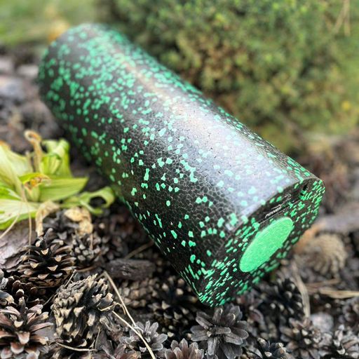 Масажний роллер гладкий PowerPlay PP-4348 2 in 1 EPP Foam Roller 33x14 см Чорно-зелений (2119322)