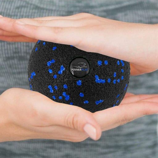 Масажний м'яч PowerPlay PP-4350 Epp Massage Ball 8 см Чорно-синій (2119324)