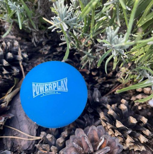 Масажний силіконовий м'яч PowerPlay PP-4354 Silicone Lacrosse Ball 6,3 см Синій (2119330)