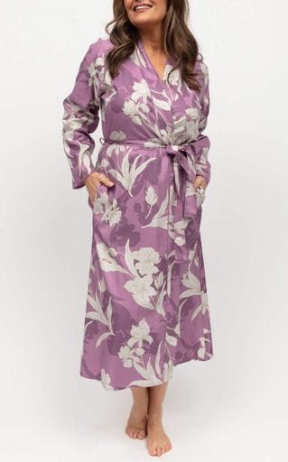 Халат Nora Rose Reena 2038 20/3XL Рожево-білий (5051877537408) (2119341)