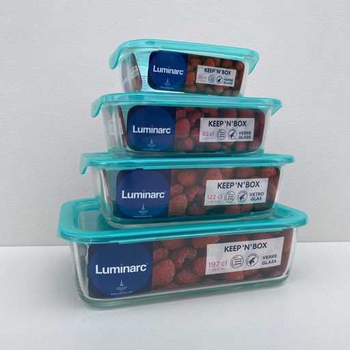 Набір контейнерів 380/820/1220/1970 мл Luminarc Keep'n Box (2119444)