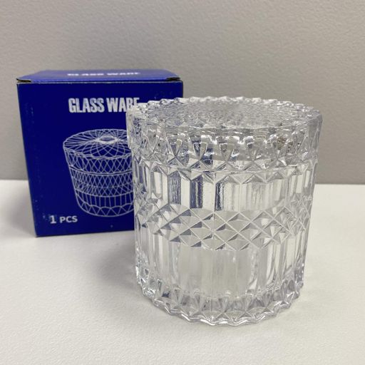 Цукорниця скляна OLens Прозоре задзеркалля 10,5х10,5 см O102-301 (2119618)