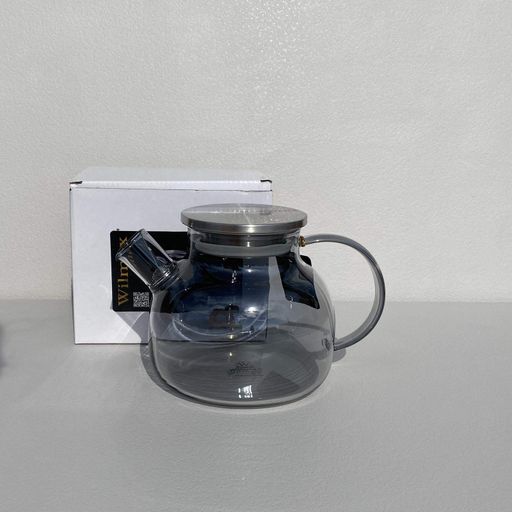 Чайник для заварювання 950 мл з металевою кришкою Wilmax Thermo Smoky Grey 8888100002 (2119657)
