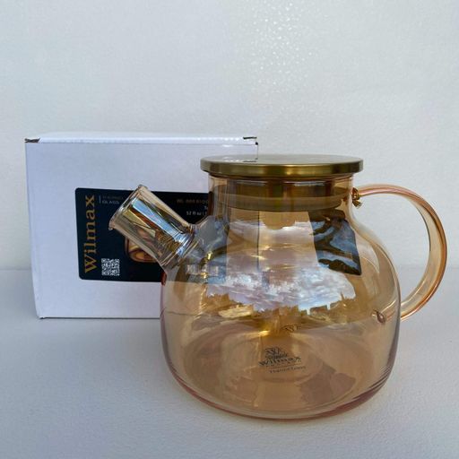 Чайник 950 мл з металевою кришкою Wilmax Thermo Amber 888810003 (2119659)