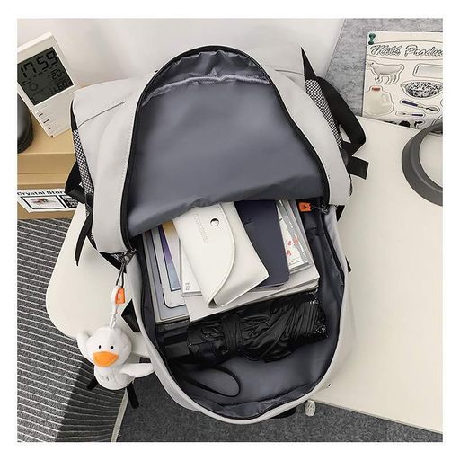 Рюкзак підлітковий No Brand 901229 White з брелоком 35 л (2119687)