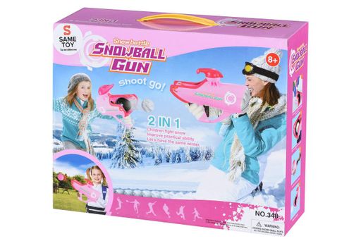 Бластер для дівчаток Same Toy сніжки та кулі 2в1 Pink iz15604 (2119701)
