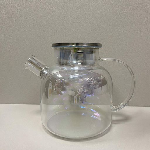 Чайник скляний з металевою кришкою 1,5 л Stenson R92988 (2119726)