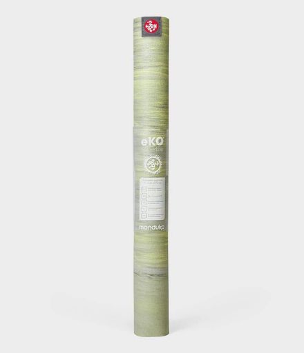 Килимок для йоги Manduka eKO SuperLite Mat Limelight Marbled 180x61x0.15 см Лайм (2119729)