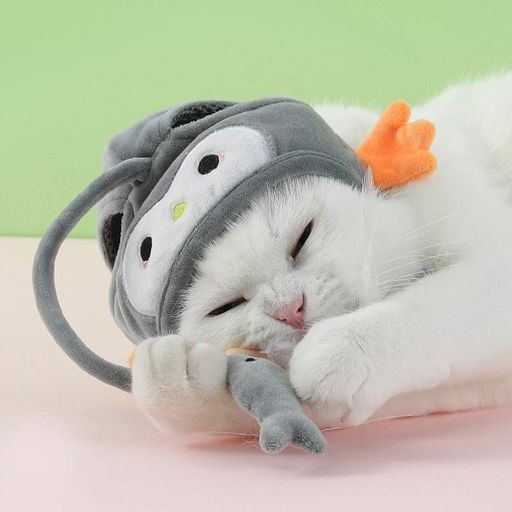 Іграшка-шапочка No Brand DT-569 Gray Penguin для котів (2119771)