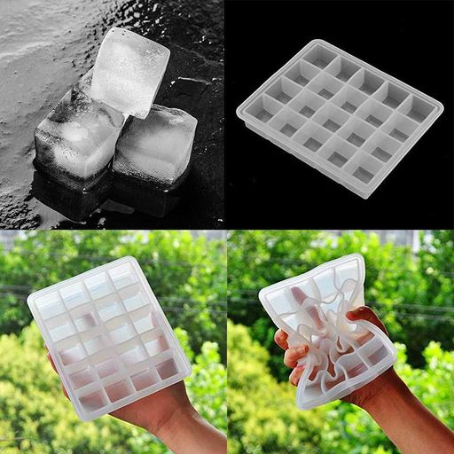 Силіконова форма CUMENSS AI-820 Cube 20 White для льоду (2119778)