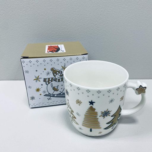 Чашка порцелянова BonaDi 311-135 Beautiful Winter Ялинки 360 мл (2119919)