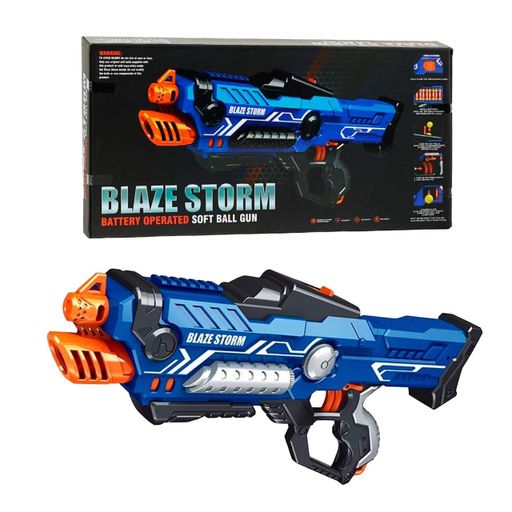 Автомат Yufeng Blaze Storm 20 м'яких кулькових куль Синій (85102) (2119925)