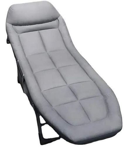 Розкладне ліжко No Brand Комбат Jet Folding-Bed крісло-лежак із подушкою та матрацом до 150 кг 180х60х30 см Сірий (2104618498) (2120125)