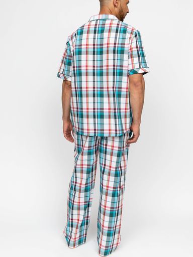 Піжама чоловіча Cyberjammies Theo 3100-3101 XL Зелено-білий (5051877573512) (2120135)