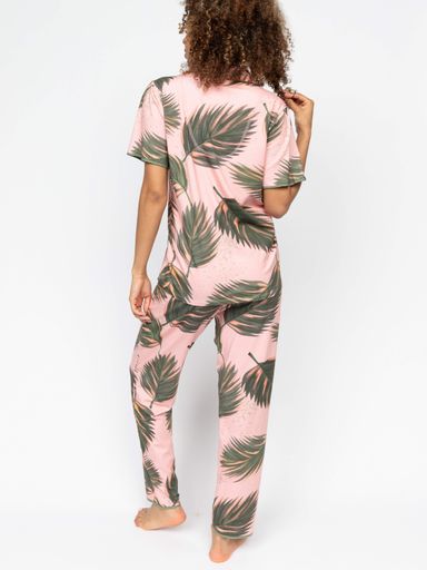 Піжама жіноча Cyberjammies Lea 0693-0694 28/7XL Рожево-зелений (5051877560734) (2120183)