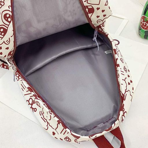 Рюкзак підлітковий No Brand 5154 31х13 см White-Red 13081-84483 (2120235)