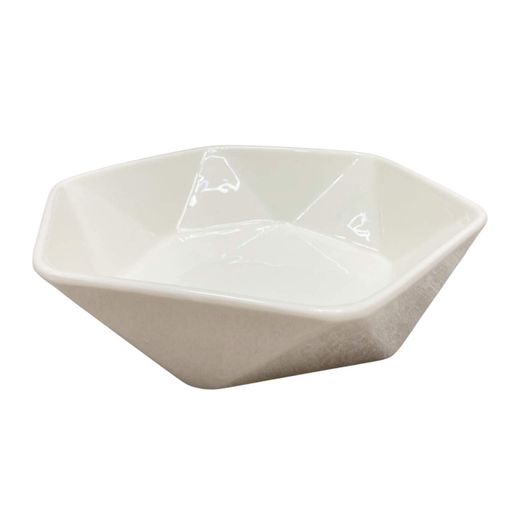Салатник порцеляновий Stenson Ромб 26х23.5х6.3 см Білий MC3560-10 White (2120267)