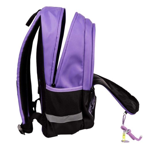 Рюкзак YES T-113 Lilac Cubes 42х27х12,5 см Бузково-чорний (559966) (2120273)
