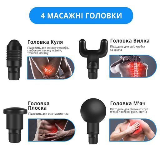 Масажер перкусійний Inspire BISD-6608 24W 1800mAh Black (2120471)
