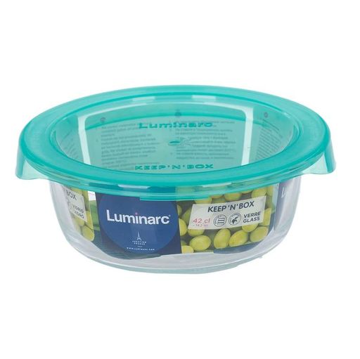 Контейнер Luminarc Keep'n Box P5525 14x5.2 см 420 мл Бірюзовий (23668) (2120488)