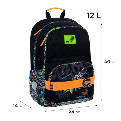 Рюкзак Kite для хлопчика 4-7 класів, шкільний ранець з ортопедичною спинкою, 2 відділення, Street Style K26-585M-4 (2120746)