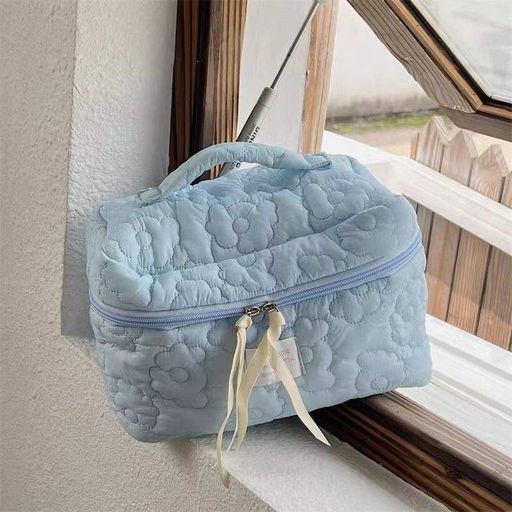 Дорожная Косметичка ANbeauty Puff Big 28х17х15 см Голубая (AN0103151) (2121075)