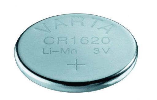 Дискова батарейка VARTA CR1620 3V 75mAh літієва (16×2.0 мм), 1 шт – для брелоків, пультів і годинників (2121301)