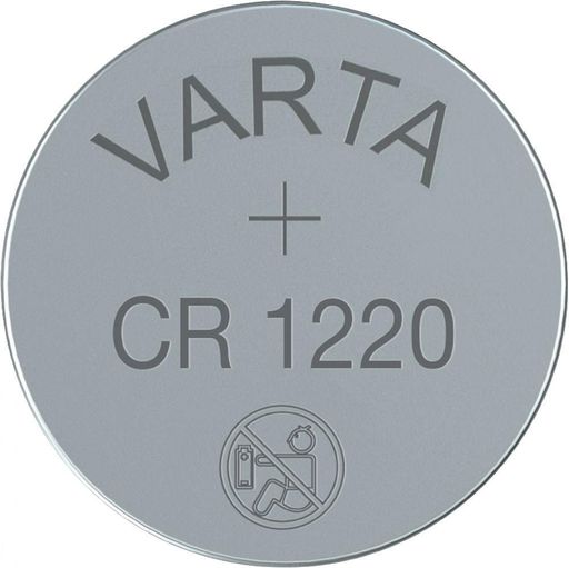 Дискова батарейка VARTA Cell Lithium 3V CR1220 (35mAh) D12×H2.0мм (C1) – літієва батарейка для годинників, пультів, електроніки (2121304)