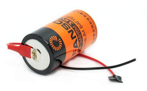 Батарейка літійова Fanso ER34615M/FL R20/D 3.6V 13Ah Li-SOCl2 високотокова з кабелями – елемент живлення (2121362)