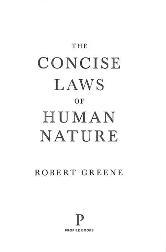 The Concise Laws of Human Nature (2121502)