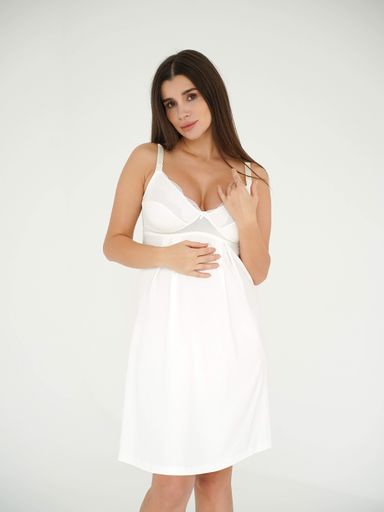 Ночная рубашка для беременных и кормящих мам "Soft&amp;Lace" "Мамин Дім" (2122585)