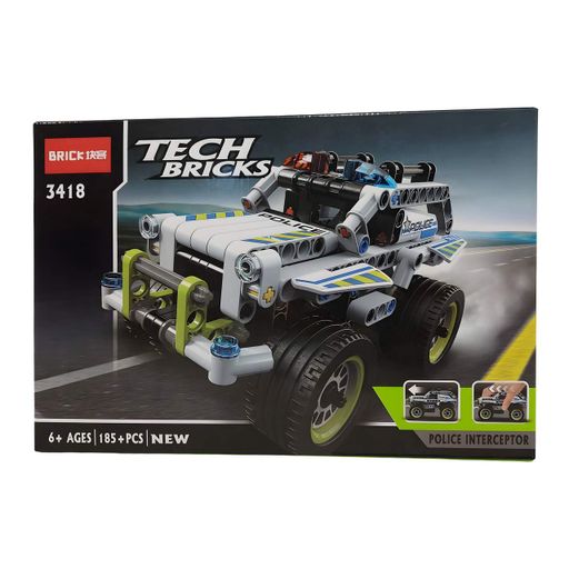 Конструктор Tech Bricks Поліцейський перехоплювач на 185 деталей (JS3418) (2122807)