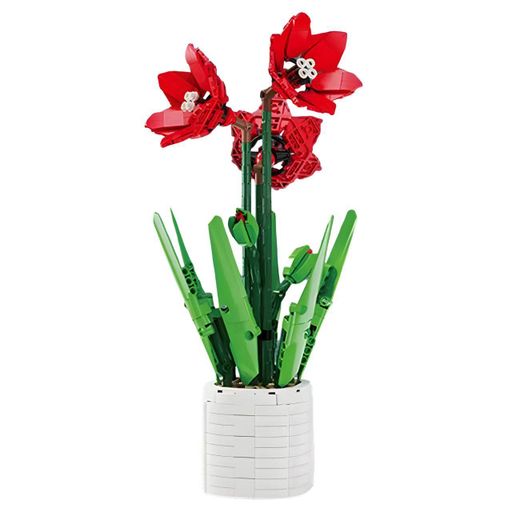 3D конструктор Flowers Красный амарилис на 876 деталей (25-132) (2122906)