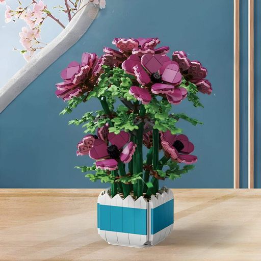 3D конструктор Flowers Розовая орхидея на 1067 деталей (25-133) (2122907)