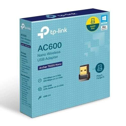 Мережевий адаптер USB Archer T600U Nano, Black TP-Link teh0024097 (2123059)