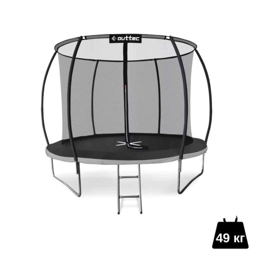 Батут Outtec Premium 10ft (312см) черно-серый с внутренней сеткой (2123227)